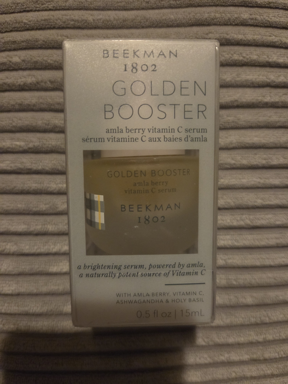 Beekman 1802 Golden Booster Vitamin C Serum - Gold and Silver Packaging